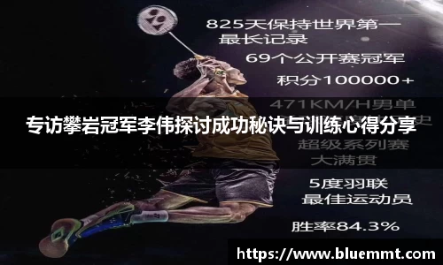 专访攀岩冠军李伟探讨成功秘诀与训练心得分享
